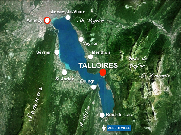 carte annecy, lac, montagne, stage été danse orientale égypienne talloires, audrey bordereau