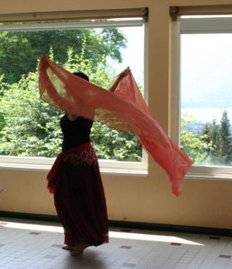 voile,cane,sequins, danse orientale, annecy, stage été